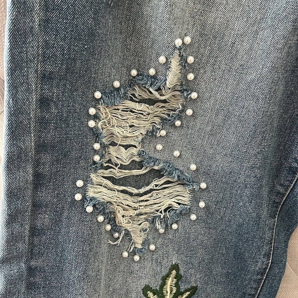 Embroidered Jeans GORGEOUS Size 30 BNWT - Picture 7 of 9